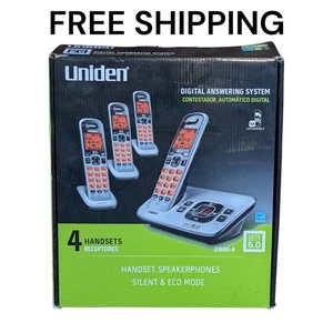 UNIDEN SISTEMA DI RISPOSTA DIGITALE 4 TELEFONI ESPANDIBILE D1680-4 DIGITAL DECT Nuovo - Foto 1 di 10