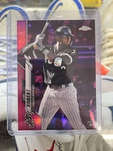 2020 Topps Chrome Luis Robert RC Pink Refractor #60 White Sox ROOKIE INVEST RARE - Picture 1 of 2