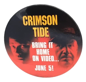 Crimson Tide 1995 Home Video Denzel Washington Pinback Movie Promotional Button - Picture 1 of 3