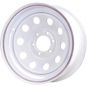 Carlisle 15x6 6 on 5.5 Modular Steel Wheel - White with Pin Stripes - Picture 1 of 1