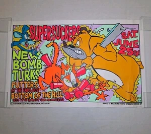 Póster de concierto Frank Kozik - 1994 - Supersuckers S&N con nueva bomba turcos San Fran - Imagen 1 de 5