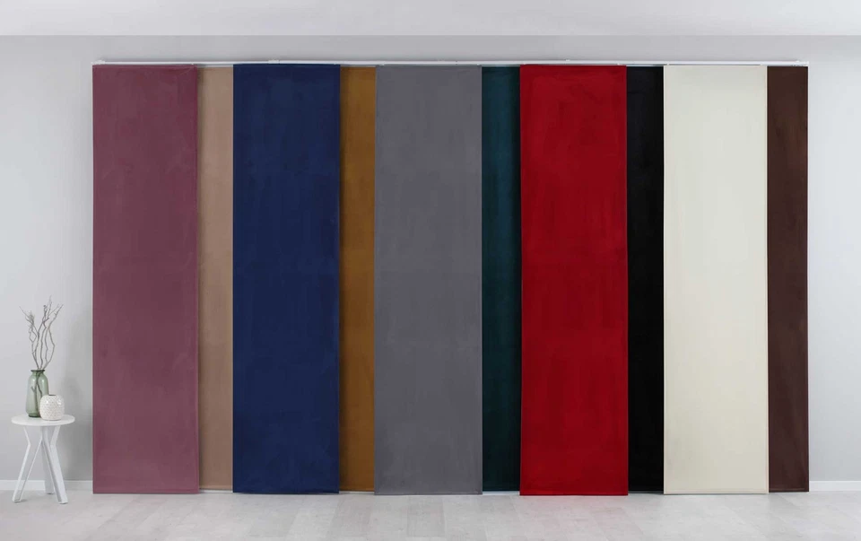 Verdunkelung Flächenvorhang »Milano« Samt  Paneelwagen Schiebevorhang - Bild 1 von 1