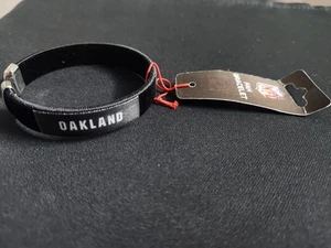 NFL Oakland / Las Vegas Raiders Fan Bracelet - New With Original Tag - Picture 1 of 4