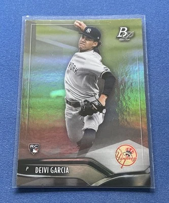 2021 Bowman Platinum #63 Deivi Garcia RC New York Yankees - Image 1 of 2