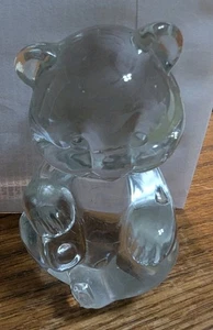 Fenton Kunstglas sitzender Bär Figur klar 3,5 Zoll  - Bild 1 von 11
