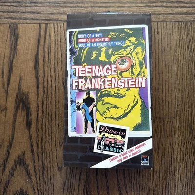 Teenage Frankenstein (Horror VHS, 1957, 1991 Release) Columbia Drive in Tested - Image 1 of 4
