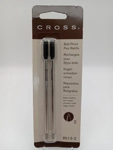 Cross 8513-2 Ballpoint Pen Refill - Black (2 Pack) - Brand New in Package - Picture 1 of 2