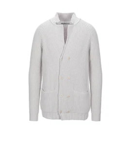 GENTRYPORTOFINO 100% Cashmere Cardigan Sweater Sz IT 54 XL Double Breasted NEW - Picture 1 of 9