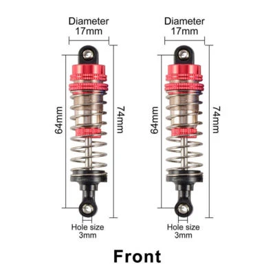 Aluminium Alloy Oil Shock Absorber Damper for Wltoys 144001 144002 124016 124018 - Image 1 of 4