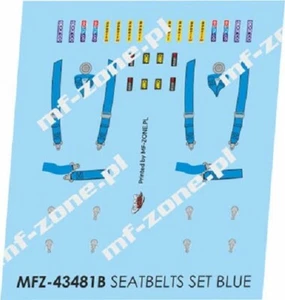 DECALS 1/43 SEABELTS / HARNAIS SECURITE BLEU  – D43481B - Picture 1 of 1