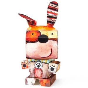 CUBLES Painted Stuf Dog - Picture 1 of 7