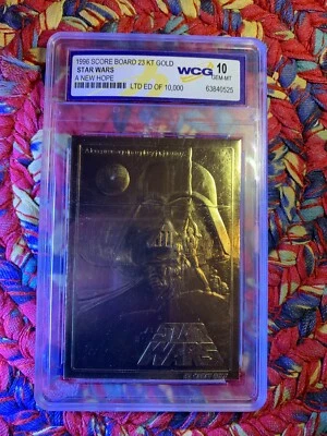 1996 Score Board "Star Wars Edition" 23 KT Gold 7 Card Set 10 GEM-MT Ltd Edit - Image 1 of 4