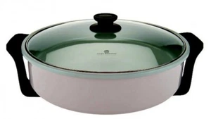 Cook's Essentials K51077: 12" Non-Stick Rapid Electric Skillet w/ Lid - Platinum - Picture 1 of 2