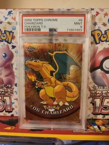 2000 Topps Chrome Pokemon T.V. #6 Charizard PSA 9 MINT!