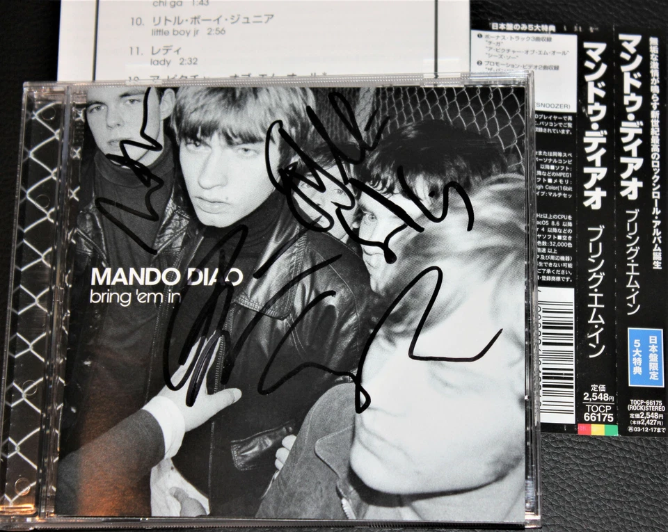 Mando Diao CD Bring 'Em In SIGNIERT AUTOGRAMM FULLY SIGNED Japan Edition - Bild 1 von 1