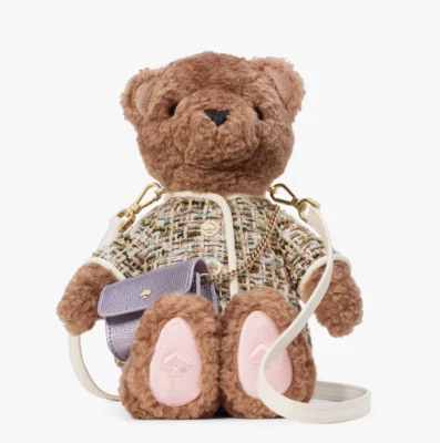 Bandolera Kate Spade Oh What Fun Oso de Peluche 3D ~NUEVA CON ETIQUETAS~ Foto 1 de 4