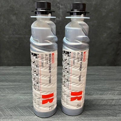 Lote de 2 cartuchos de toner preto genuíno Ricoh tipo 1150D 885257 - Imagem 1 de 4