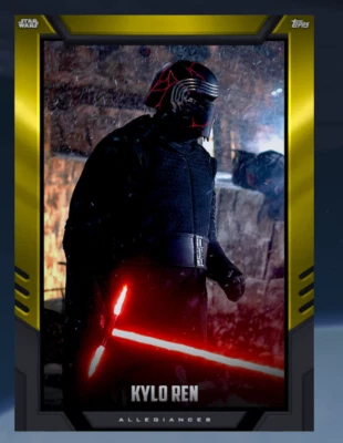 topps digital Star Wars age of resistance gold set with award - Image 1 of 2