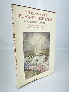 Vtg HC DJ 1976 THE NIGHT BEFORE CHRISTMAS CLEMENT C. MOORE ARTHUR RACKHAM - Imagen 1 de 7