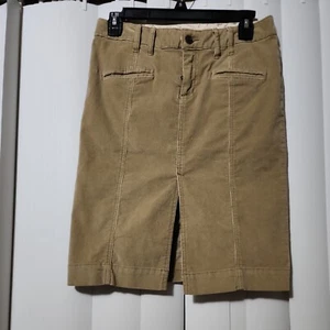 american eagle outfitters khaki camel corduroy skirt size 0 NWT Minimalist - Picture 1 of 8