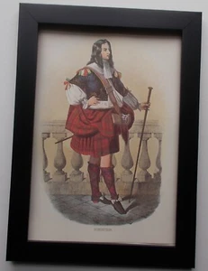 MILITARY PRINT SCOTTISH - ROBERTSON FRAMED - Picture 1 of 2