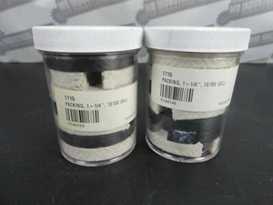 (Lot of 15) Braided GRAPHITE & CLOTH Mechanical Packing - 3/8" x 2" Dia. (NEW) - Picture 1 of 9