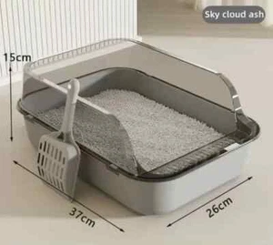 Cat Litter Box Automatic Self Cleaning Anti-splashing Semi-closed Cats Toilet - Picture 1 of 30