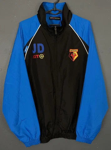 VINTAGE OLD MEN'S FC WATFORD 2000s TRACK JACKET TRAINING SOCCER FOOTBALL SIZE M Cover