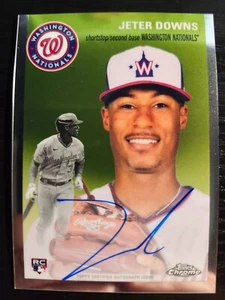Placa cromada 2023. Aniversario. Jeter Downs RC Auto #CPA-JD Nationals - Imagen 1 de 2
