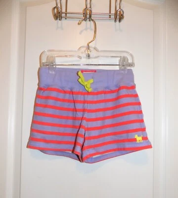 MINI PISO Niñas Púrpura Rojo Rayas Francés Terry Tejido Pantalones Cortos Perro 9Y Excelente Foto 1 de 3