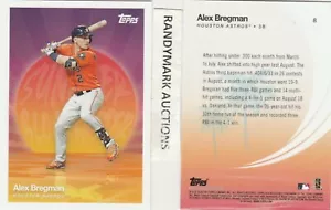 Alex Bregman HOUSTON ASTROS 2020 TOPPS ON DEMAND SUMMER BLOCKBUSTER #8 1886 - Picture 1 of 1