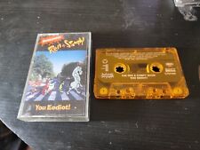 Nickelodeon Ren & Stimpy You Eediot! Audio Cassette Tape 1993 - Orange Cassette