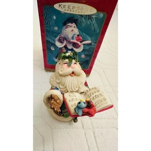 VINTAGE Hallmark Keepsake Ornament Toy Shop Serenade Santa Christmas - Picture 1 of 6