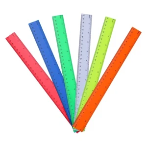 Math Ruler Measuring Tool, Inches Centimeters Double Scale Drawing Ruler - Picture 1 of 8