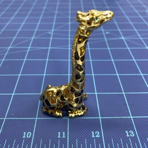 Giraffe Metall mit eingebetteten Farben Figur Briefbeschwerer 3,25" hoch - Bild 1 von 6