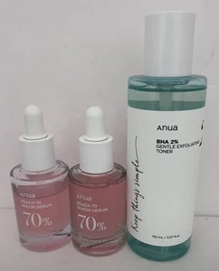 Suero de niacina Anua Peach 70 caducidad 26/09 y tónico 2 % caducidad 25/06 - Imagen 1 de 1