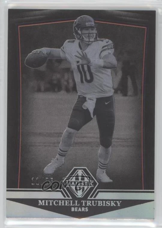 2018 Panini Majestic Holo Silver /25 Mitchell Trubisky #17 - Image 1 of 2