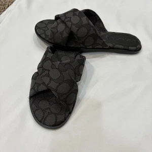 Sandalia Coach Mujer Link Criss Cross Slide In 6.5 B Signature Jacquard Comfort - Imagen 1 de 10