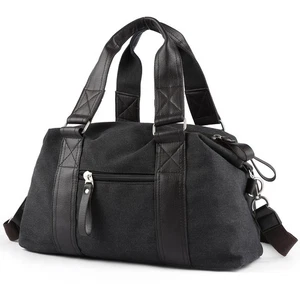 Small Canvas Duffle Bag 17" for Men Women Small Carry On Weekender Bags Heavy... - Bild 1 von 9