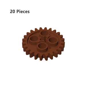 Part 3648 Technic Gear 24 Tooth with Single Axle Hole Gear Wheel Z24  NEW - Picture 1 of 6