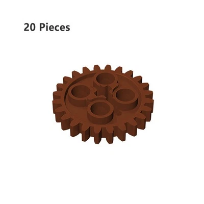 Part 3648 Technic Gear 24 Tooth with Single Axle Hole Gear Wheel Z24  NEW - Image 1 of 4