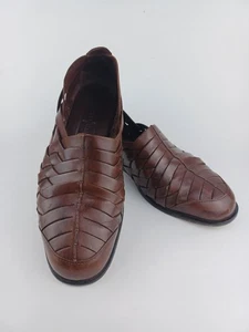 Cole Haan Huarache Brown Leather Resort Wear Shoes Men's 9.5 D - Picture 1 of 9