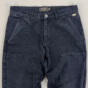 Wilder & Sons Double Knee Jeans Mens 30x30 Black Slim Straight Workwear - Picture 1 of 13