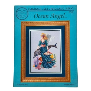 Ocean Angel Dolphin Counted Cross Stitch Pattern Leaflet Book Cross My Heart '96 - Picture 1 of 6