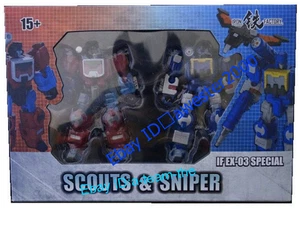 Transformable Toys Iron Factory SCOUTS & SNIPER IF EX-03 SPECIAL 2PCS Toys - Picture 1 of 6