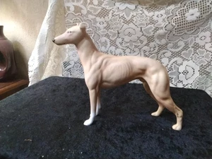 Beswick Pottery - Jovial Roger - Matt Glazed Greyhound Standing Dog Figure - Picture 1 of 10