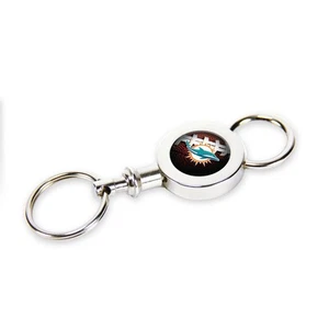 Miami Dolphins Quick Release Valet Keychain - Picture 1 of 1