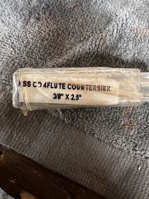 HSS CO 4 FLUTE COUNTERSINK 3/8" X 2.5" - Image 1 of 2