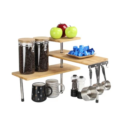 7Penn Kitchen Counter Organizer Plant Shelf - Tiered Display Stand with Hooks - Image 1 of 4