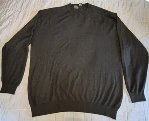 Forte Sweater Mens XL Cashmere Silk Blend Crewneck Pullover Lightweight Soft - Picture 1 of 8